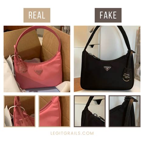 prada lux fake vs real|genuine Prada bag.